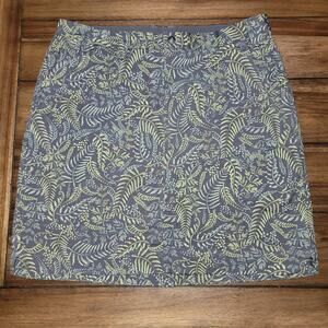 Duluth Trading Co Green Leaves Skort - Size 16